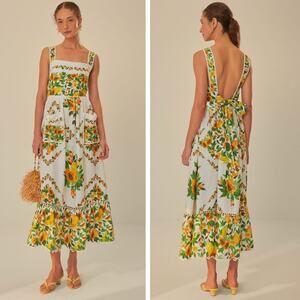chinese dress ladies Off-White Papaya Salad Scarf LENZING ECOVERO Euroflax Maxi Dress  FARM  Rio